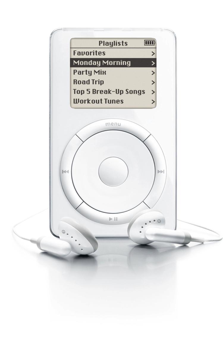 En af de første generationer af iPod-modellen, som blev præsenteret i 2021. Foto: Getty Images/Getty Images