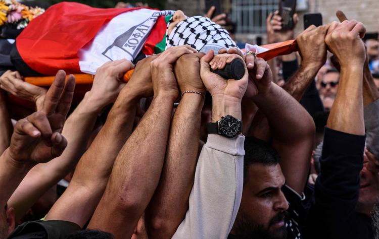 Al-Jazeera-journalist Shireen Abu Aklehs lig ankom onsdag til Ramallah på Vestbredden. Foto: Ronaldo Schemidt/Ritzau Scanpix