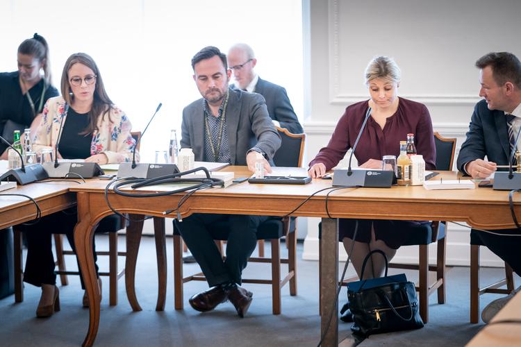     Transportminister Trine Bramsen (th) og miljøminister Lea Wermelin har fået næser i sagen om Lynetteholmen. Foto: Mads Claus Rasmussen/Ritzau Scanpix