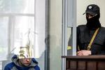  Den russiske soldat, da han blev fremstillet i retten i Kyiv 13. maj.  Foto: Stringer/Ritzau Scanpix