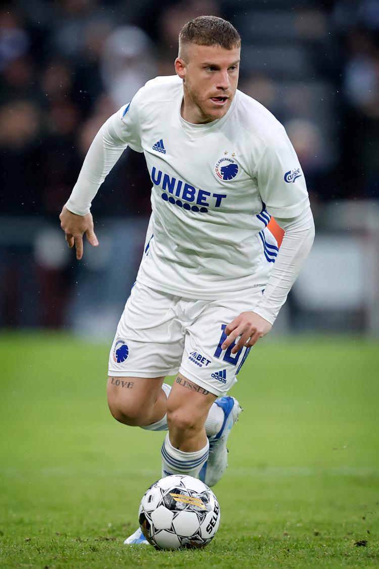 FCK's Pep Biel, der har kontrakt med FCK frem til 2024, er overrasket over at vinde prisen som årets profil i Superligaen. Foto: Jens Dresling