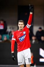 Silkeborgs Nicklas Helenius var med i opløbet om at blive årets spiller i Superligaen.  Foto: Jens Dresling