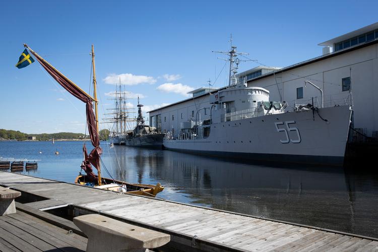 Historisk militærskib på Stumholmen    Foto: Miriam Dalsgaard