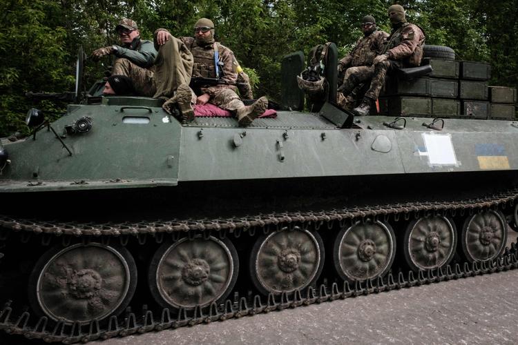 Ukrainske soldater i det østlige Ukraine 15. maj 2022. Foto: Yasuyoshi Chiba/Ritzau Scanpix