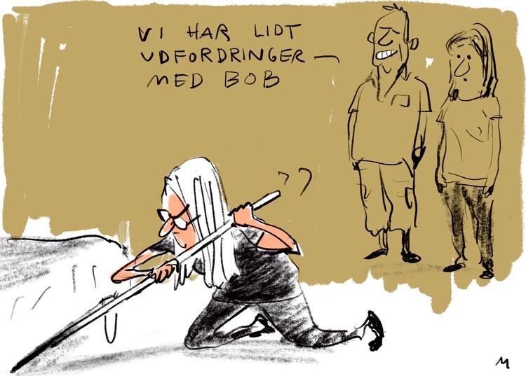     Bob, en robotstøvsuger   Tegner Mette Dreyer