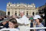 Paven ankommer til Vatikanet tidligere i dag.  Foto: Vatican Media/Ritzau Scanpix
