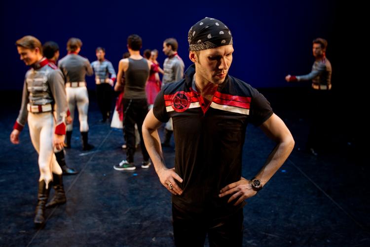 Johan Kobborg var i Danmark for at prøve på sit eget værk 'Alumnus' på Det Kongelige Teater.   Foto: Finn Frandsen