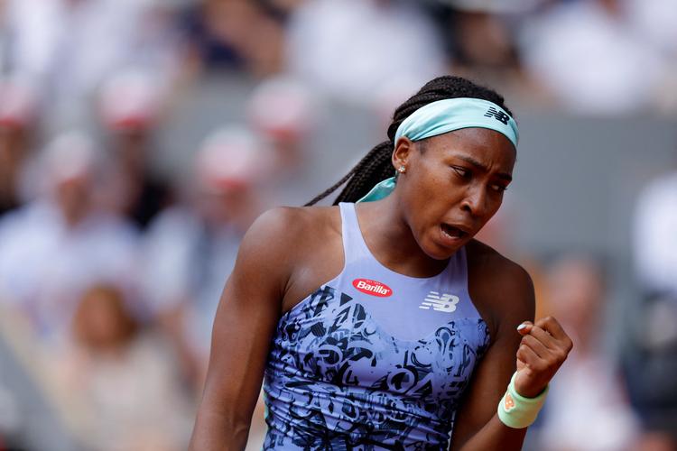 Der kom mange fejl fra Cori Gauff i finalen, men hun blev ved med at slås for at holde liv i sine chancer. Foto: Gonzalo Fuentes/Ritzau Scanpix