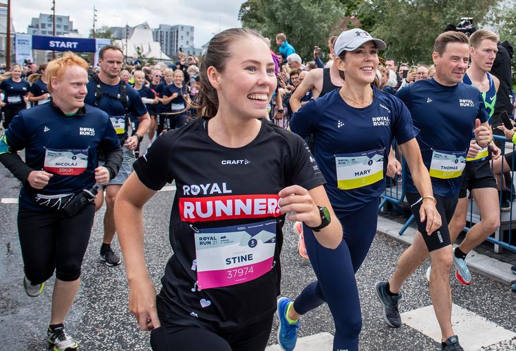  Kronprinsesse Mary deltog i årets Royal Run i Aalborg.  Foto: René Schütze/Fotograf René Schütze