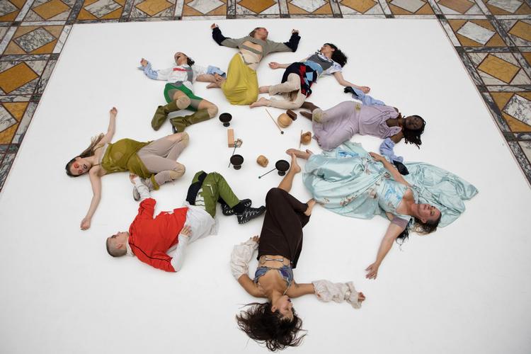 Forestillingen 'Dryppende stof' spillede på Glyptotekets Festsal. En moderne opera baseret på ældgammel tekst Foto: Michella Bredahl
