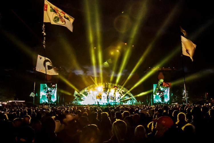 The Cure indtog Orange Scene, da Roskilde Festival sidst blev afholdt i 2019. Men en ekspert mener, at hovednavnene i år ikke har helt samme tiltrækningskraft som tidligere.  Foto: Per Lange/Per Lange