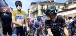 Jakob Fuglsang optrådte uventet i den gule førertrøje på 6. etape i Schweiz Rundt. Foto: Tour de Suisse. 