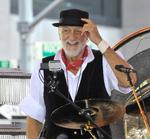 Da Fleetwood Mac blev dannet i 1967, tog bandet navn efter trommeslageren Mick Fleetwood og bassisten John McVie . Mac kommer fra efternavnet McVie.  Foto: Patricia Schlein/star Max/ipx/Ritzau Scanpix