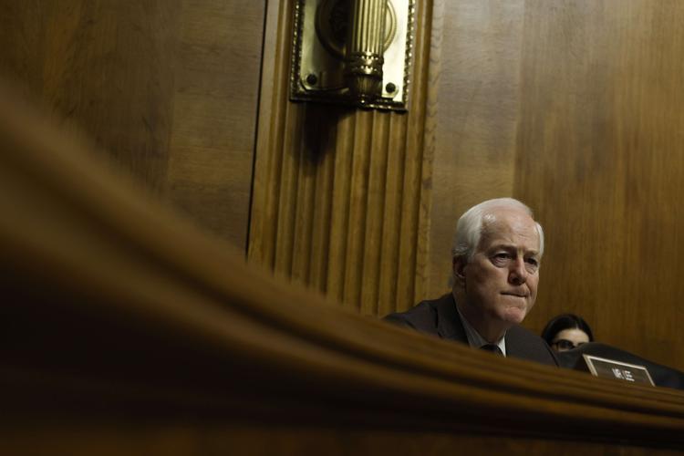 WASHINGTON, DC - JUNE 15: Sen. John Cornyn (R-TX) speaks during a hearing on "Protecting America's Children From Gun Violence" with the Senate Judiciary Committee at the U.S. Capitol on June 15, 2022 in Washington, DC. As the Senate negotiates a bipartisan gun legislation framework, the committee heard from medical experts, victims of gun violence and law enforcement officers from major cities. Anna Moneymaker/Getty Images/AFP == FOR NEWSPAPERS, INTERNET, TELCOS &amp; TELEVISION USE ONLY == Foto: Anna Moneymaker/Ritzau Scanpix