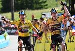 Primoz Roglic og Jonas Vingegaard hånd i hånd i Critérium du Dauphiné - nu kender de navnene på deres hjælpere i Tour de France.
 Foto: Marco Bertorello/Ritzau Scanpix