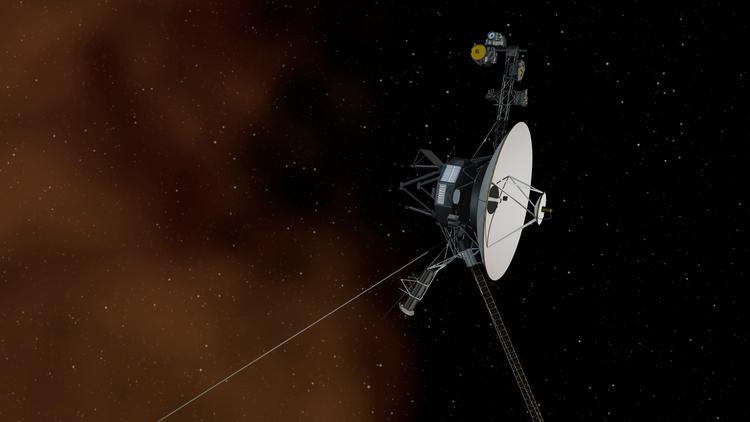 Sådan kan Voyager 1- sonden tage sig ud derude i det ydre rum. Foto: Nasa/Ritzau Scanpix