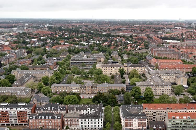 Grunden, som Frederiksberg 
Hospital ligger på, er på 106.000 kvadratmeter.   Foto: Jens Dresling