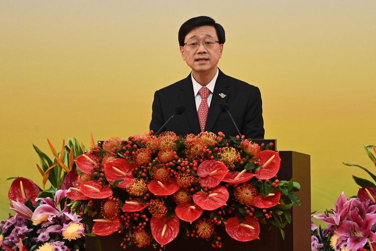 John Lee var den eneste kandidat, da der skulle stemmes om Hong Kongs nye leder.  Foto: Selim Chtayti/Ritzau Scanpix