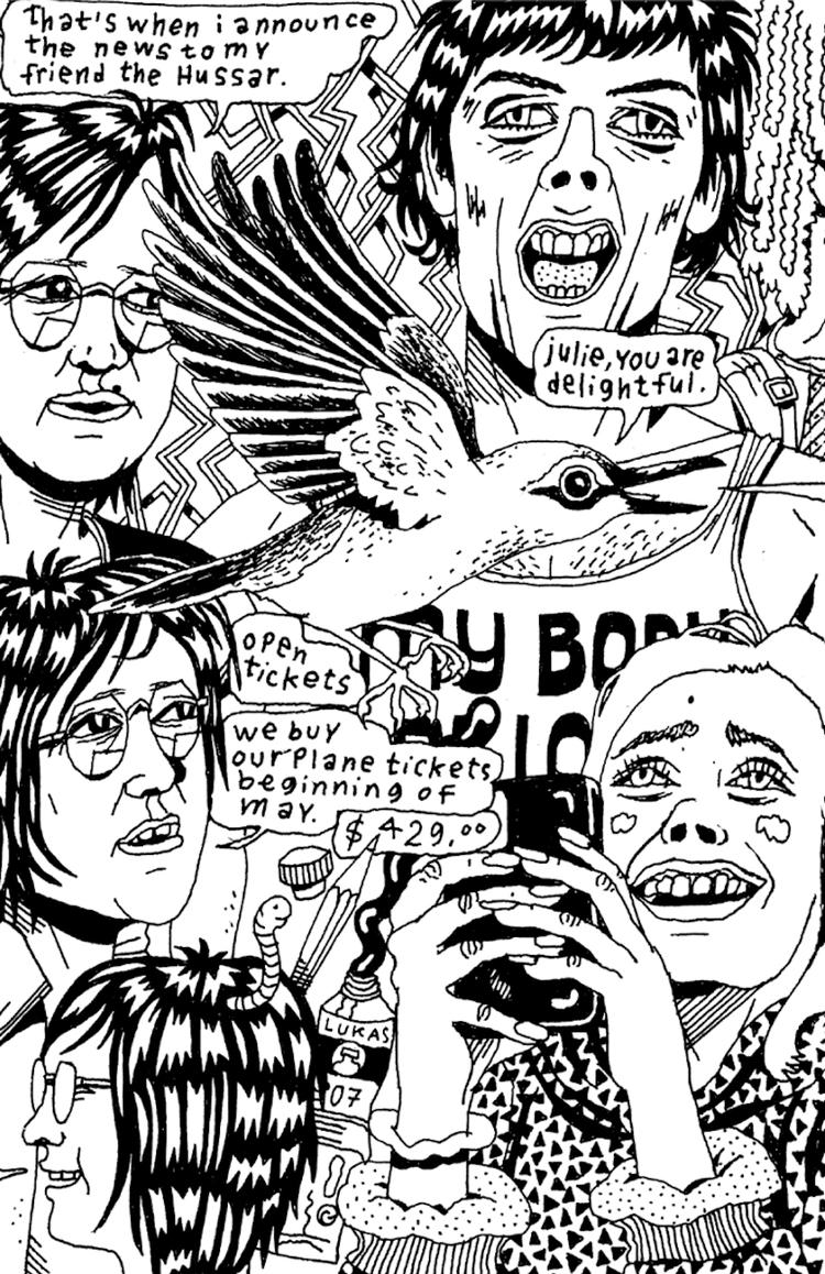 Hoveder, hoveder, hoveder. Siderne er fyldt ud med ansigter og der er aldrig en bar plet. Foto: Illustration fra bogen