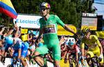 Wout van Aert er efter triumfen i Lausanne oppe på i alt 8 etapesejre i Tour de France i karrieren.  Foto: Thomas Samson/Ritzau Scanpix