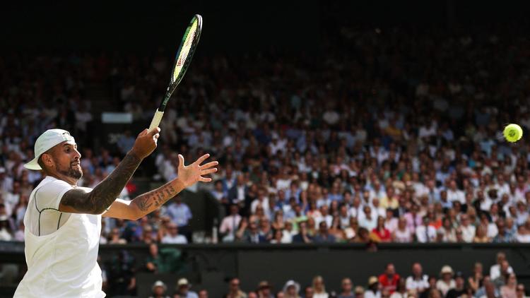 Nick Kyrgios leverede mange flotte slag i finalen, men det var ikke nok mod Novak Djokovic.  Foto: Adrian Dennis/Ritzau Scanpix