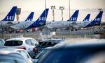   Mens piloterne strejker står en masse SAS-fly parkeret i lufthavnen i Kastrup.  Foto: 50090 Johan Nilsson/tt/Ritzau Scanpix
