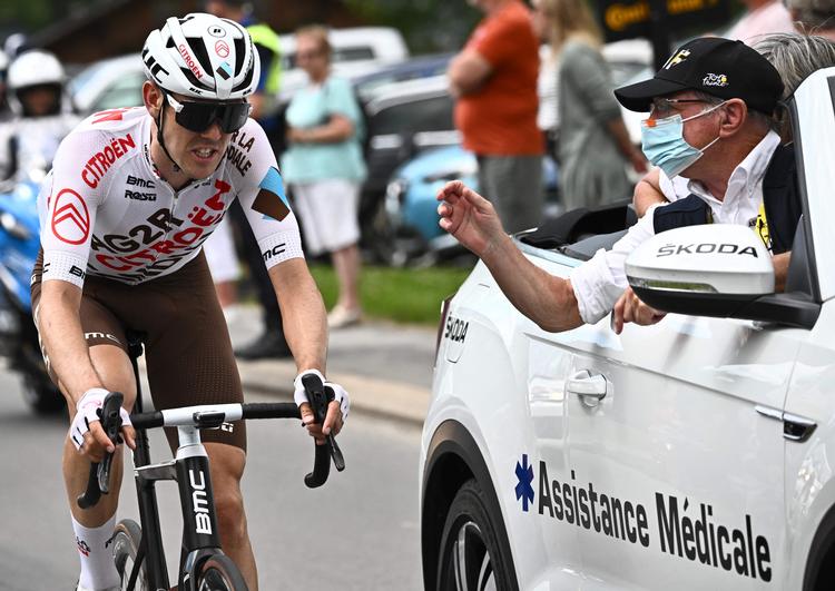 26-årige O’Connor lå nummer 86 i klassementet - godt 50 minutter efter Tadej Pogacar i den gule førertrøje. Foto: Anne-christine Poujoulat/Ritzau Scanpix