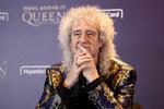 Brian May er på turné med Queen + Adam Lambert og lægger vejen forbi Royal Arena i København.  Foto: Chung Sung-jun/Ritzau Scanpix