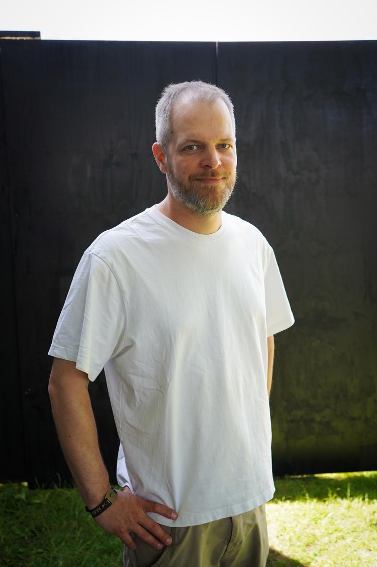 Anders Wahrén har været programchef for Nordens største musikfestival, Roskilde Festival, siden 2014. Her ses han på årets festival. Foto: Matthias Grandjean. 