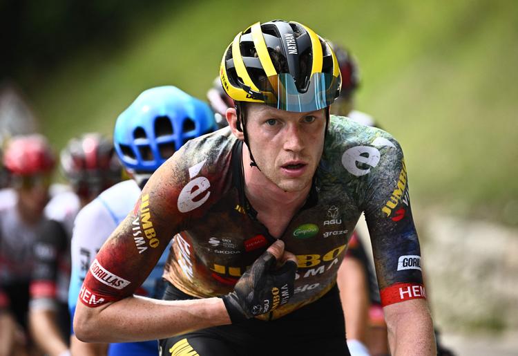 Nathan Van Hooydonck er imponeret af Jonas Vingegaard og regner med, at Team Jumbo-Visma kan køre danskeren frem til den endelige sejr i Paris. Foto: Anne-christine Poujoulat/Ritzau Scanpix