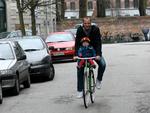 Første tur på den grønne cykel med min datter. Det var i 2008, og det var nok mig, der var mest begejstret. 