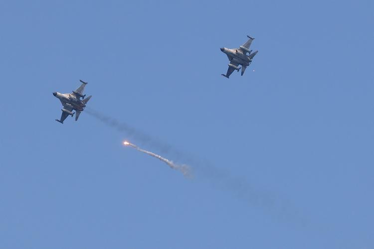 Arkivfoto fra en militærøvelse.  Foto: Ann Wang/Ritzau Scanpix