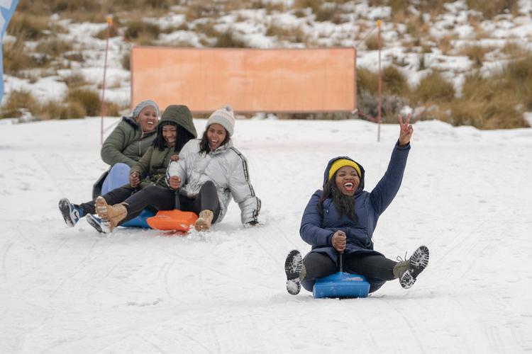 Afriski, der ligger i 3.000 meters højde i Maluti-bjergene i Lesotho, er det eneste fungerende skisportssted i Afrika syd for ækvator. Foto: Jerome Delay/Ritzau Scanpix