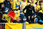 Kampen i Parken mellem FCK og Brøndby endte med ballade.  Foto: Jens Dresling