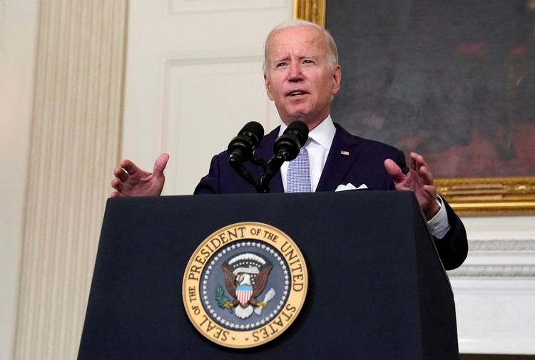 USA's præsident Joe Biden leverer sit syn på den nu vedtagne 'Lov om Nedbringelse af Inflation', som økonomiprofessor Paul Krugman udråber til et stort fremskridt for klimaet. Arkivfoto  Elizabeth Frantz