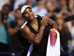 TORONTO, ON - AUGUST 10: Serena Williams of the United States smiles as she leave the court after losing to Belinda Bencic of Switzerland during the National Bank Open, part of the Hologic WTA Tour, at Sobeys Stadium on August 10, 2022 in Toronto, Ontario, Canada. Vaughn Ridley/Getty Images/AFP == FOR NEWSPAPERS, INTERNET, TELCOS &amp; TELEVISION USE ONLY == Foto: Vaughn Ridley/Ritzau Scanpix