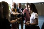 Sanna Marin holder pressemøde og forsvarer sin deltagelse i privat fest. Foto: Lehtikuva/Ritzau Scanpix