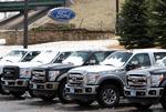 Det er Fords F-250-pickup, der er omdrejningspunktet for den opsigtsvækkende sag fra USA, hvor bilgiganten er blevet idømt en milliardbøde for at være skyld i et ægtepars død på grund af en svag tagkonstruktion på bilen. Foto: Rick Wilking/Ritzau Scanpix