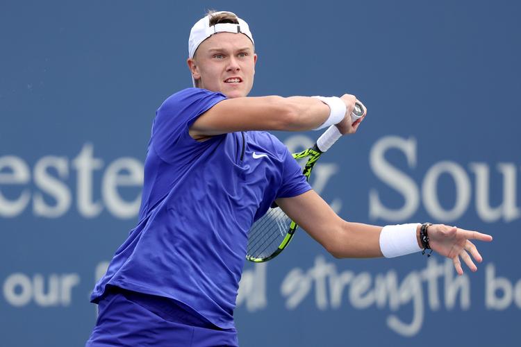 Holger Runes resultater ved årets grand slam-turneringer har været svingende, men der er ingen spiller i US Open-lodtrækningen, han frygter mere end andre.  Foto: Matthew Stockman/Ritzau Scanpix