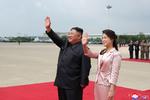 Kim Jong-un og hans kone under et statsbesøg i Kina. Foto: Kcna/Ritzau Scanpix