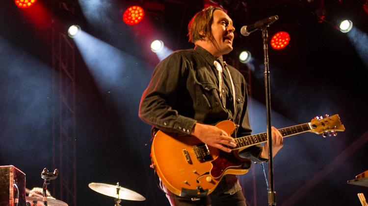 Win Butler under en koncert med Arcade Fire på Haven Festival i København i 2018. Foto: Finn Frandsen