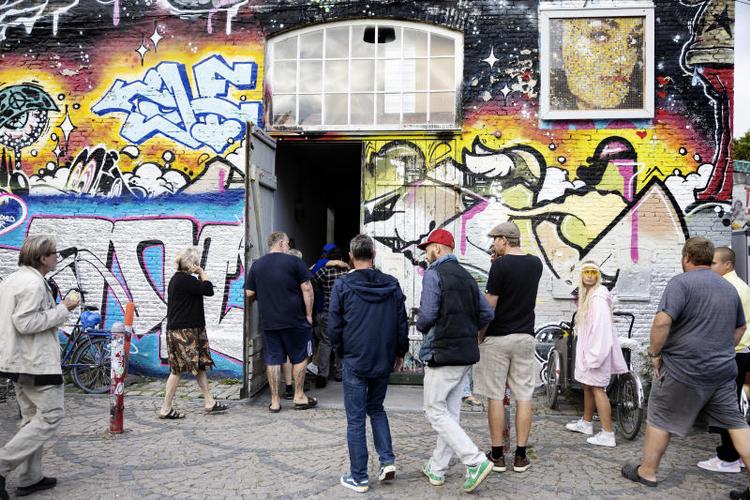 Sådan så der ud inden fællesmødet på Christiania i går. Foto: Thomas Borberg