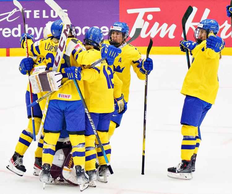 Foto fra Sveriges kamp mod Tyskland, VM 2022. Foto: Henning Bagger/Ritzau Scanpix