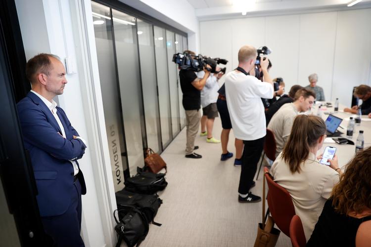 Skatteminister Jeppe Bruus (S) overværede pressemødet 24. august, hvor styrelsesdirektør Signe Friberg Nielsen fremlagde resultatet af sit arbejde. Arkivfoto. 
 Foto: Jens Dresling