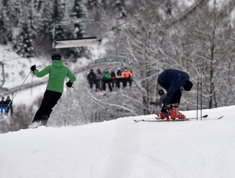 Winterberg i den tyske delstat Nordrhein-Westfalen er et populært skisportssted og tiltrækker  mange hollændere. Foto: Caroline Seidel/Ritzau Scanpix