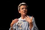 EU-kommissær Margrethe Vestager under en debat i april 2022.  Foto: Finn Frandsen