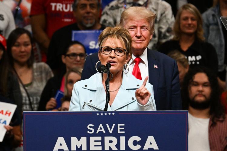 Under valgkampen har Sarah Palin fået støtte af Donald Trump, men det var ikke nok for den tidligere republikanske vicepræsidentkandidat til at opnå valg til Kongressen. Foto: Patrick T. Fallon/Ritzau Scanpix