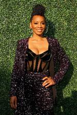 NEW YORK, NEW YORK - AUGUST 29: Anika Noni Rose arrives on Day One of the 2022 US Open at USTA Billie Jean King National Tennis Center on August 29, 2022 in the Flushing neighborhood of the Queens borough of New York City. Rose performed the national anthem prior to the night session. Mike Stobe/Getty Images/AFP == FOR NEWSPAPERS, INTERNET, TELCOS &amp; TELEVISION USE ONLY == Foto: Mike Stobe/Ritzau Scanpix