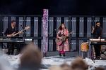 Leslie Feist, som optræder under kunsternavnet Feist, er her fotograferet under en koncert på festivalen Haven i København i 2017. Foto: Thomas Borberg