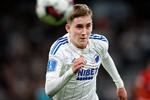 Den unge islænding Isak Johannesson får onsdag aften lov at prøve kræfter med Champions League, når Sevilla gæster Parken. Foto: Jens Dresling